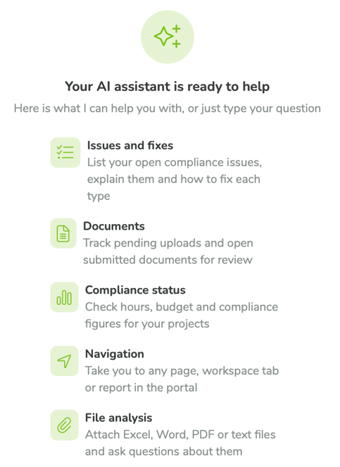 Ask NexusIQ capabilities including issues, documents, compliance status, navigation and file analysis.